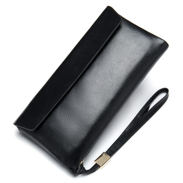 Soft Leather Wallet Korean Style Top Layer Cowhide Women's Mid-length - Image 3