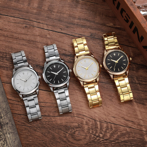 Simple Steel Belt Quartz Watch Men - Image 3