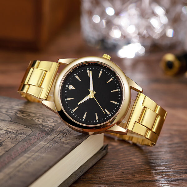 Simple Steel Belt Quartz Watch Men - Image 4